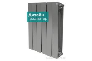 Биметаллические радиаторы Royal Thermo PianoForte количество секций 4 Silver Satin